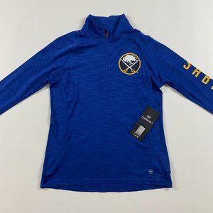 NWT Buffalo Sabres '47 Forward Shade 1/4 Zip Pullover Shirt Sweater Mens Small